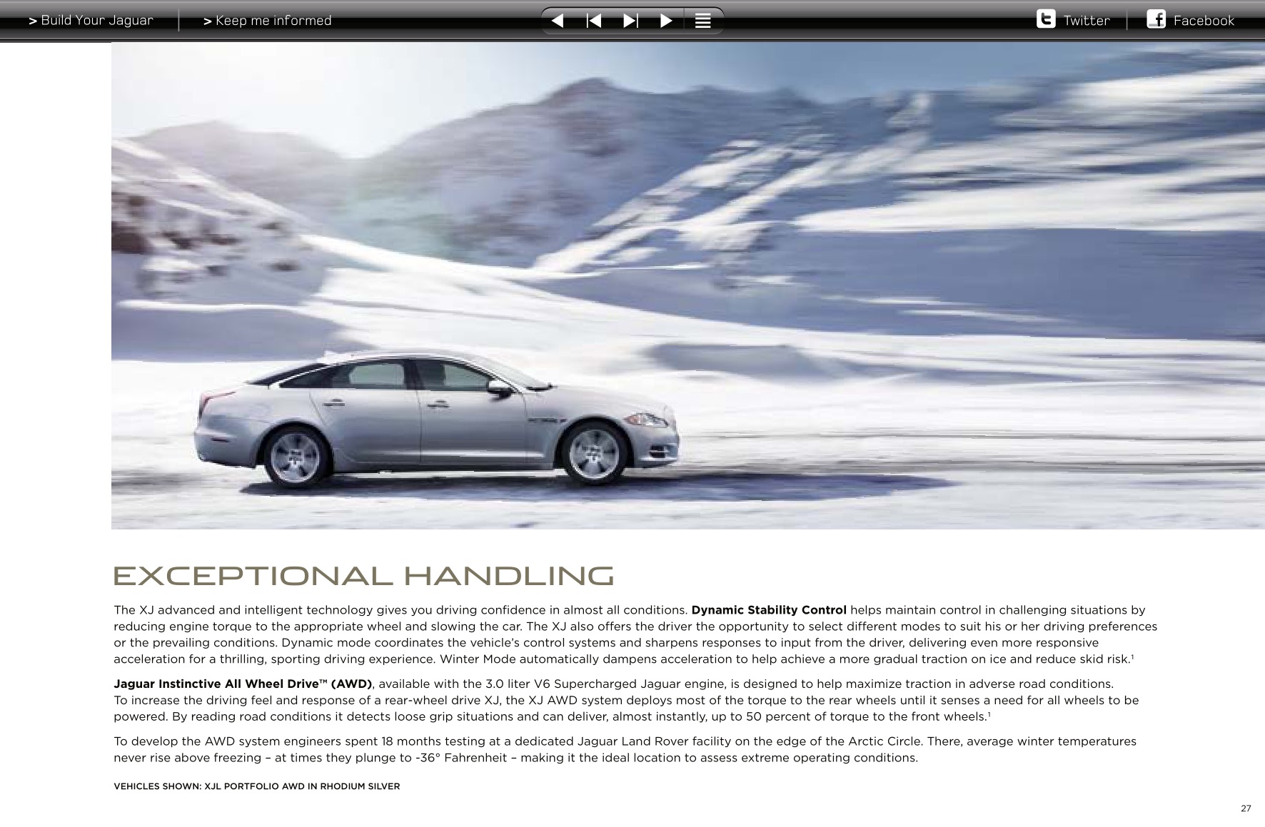 2013 Jaguar XJ Brochure Page 16